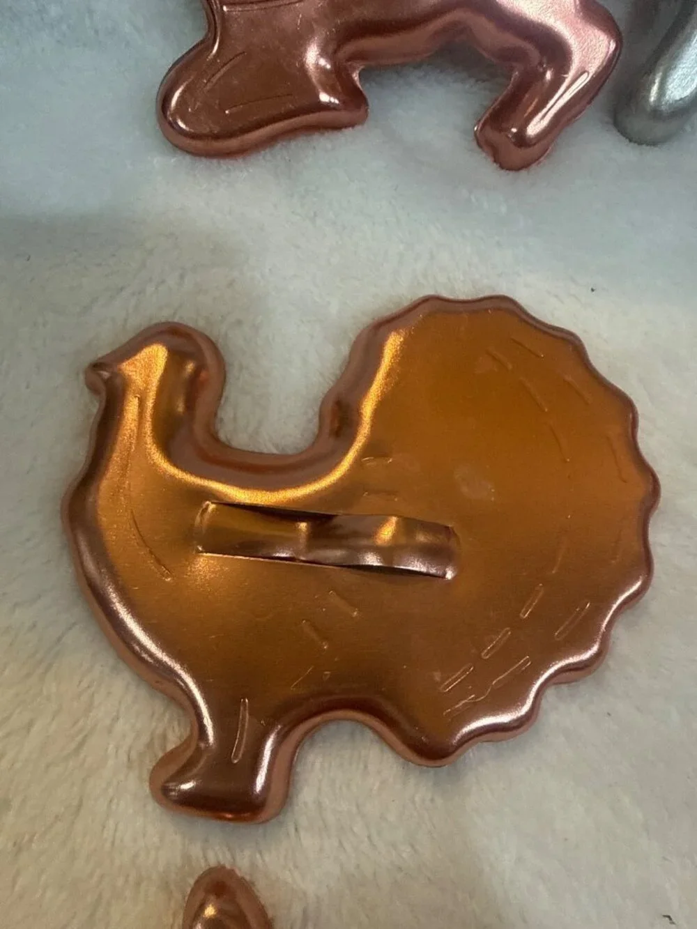 Vintage Copper Seasonal Cookie Cutters, Set of 6
